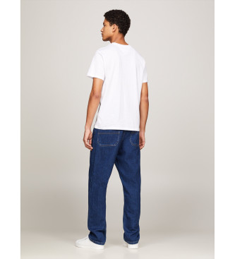Tommy Jeans Pack de 2 T-shirts Slim com logtipo branco, preto