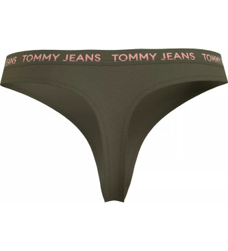 Tommy Jeans Pakiranje 3 tangic z visokim pasom Essential roza, zelena, 