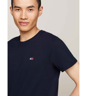 Tommy Jeans Pack of two extra slim navy knitted T-shirts