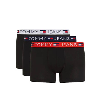 Tommy Jeans Pack de tres boxers negro