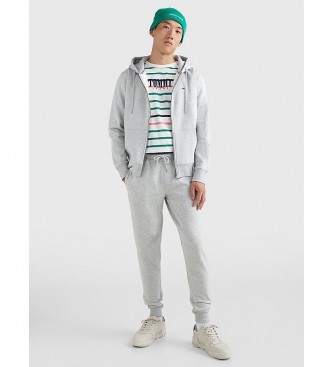 Tommy Jeans Hlače Jogger iz sive volne