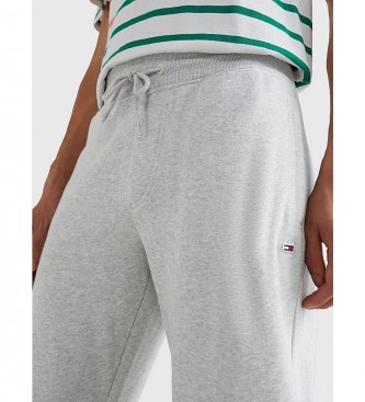 Tommy Jeans Pantalon de jogging en polaire gris