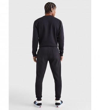 Tommy Jeans Spodnie Jogger Fleece w kolorze czarnym