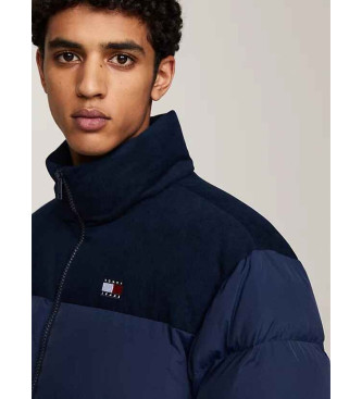 Tommy Jeans Alaska Parka aus Cord mit blauer Daunenfllung