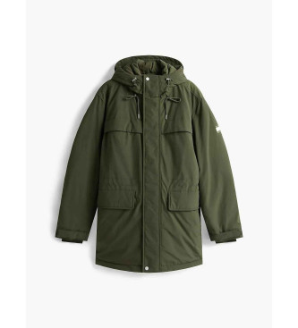 Tommy Jeans Vid parkas med grn vattenavvisande yta