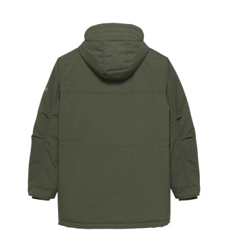 Tommy Jeans Vid parkas med grn vattenavvisande yta