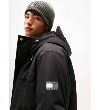 Tommy Jeans Parka Nylon svart