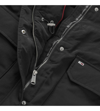 Tommy Jeans Parka tecnico nero