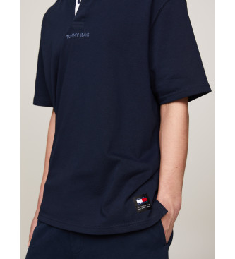 Tommy Jeans Classic Rugby navy polo shirt