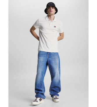 Tommy Jeans Polo à coupe classique avec écusson blanc