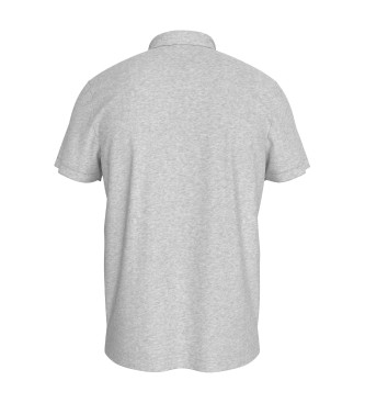 Tommy Jeans Polo majica običajnega kroja s sivo našitkom Tommy