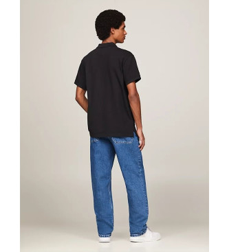 Tommy Jeans Polotrja med normal passform och svart Tommy-patch