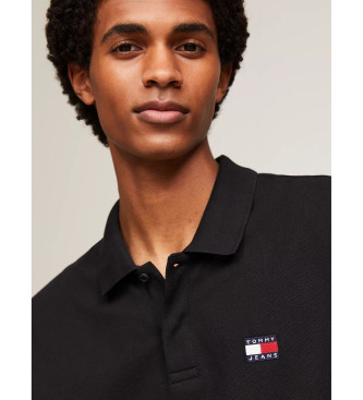 Tommy Jeans Polotrja med normal passform och svart patch