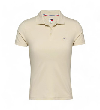 Tommy Jeans Polo Slim Essential beżowy