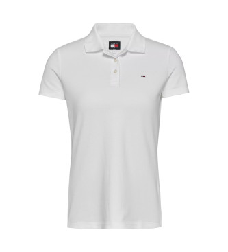 Tommy Jeans Polo slim essenziale bianca