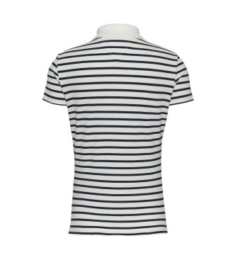 Tommy Jeans Polo slim essentiel blanc, marine