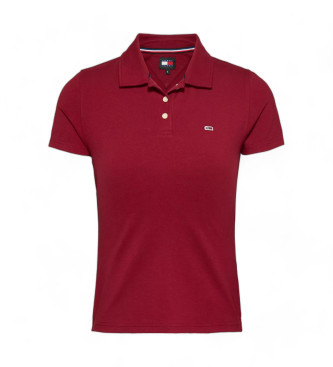 Tommy Jeans Polo Slim Essential marron