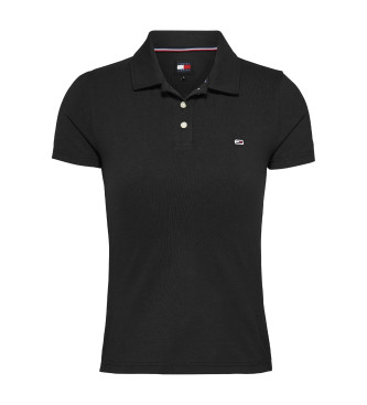 Tommy Jeans Polo essenziale slim nera