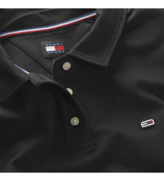 Tommy Jeans Polo Slim Essential svart