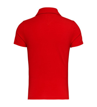 Tommy Jeans Polo Slim Essential rouge