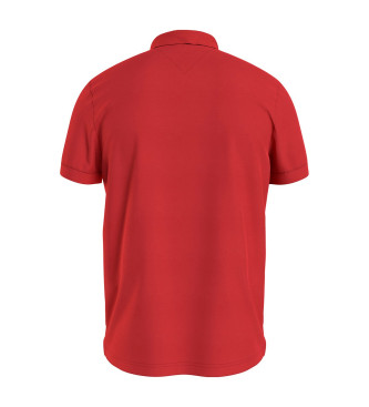 Tommy Jeans Polo Slim Logo rood