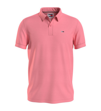 Tommy Jeans Polo Slim Logo pink