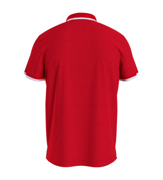 Tommy Jeans Poloshirt Einfarbig rot