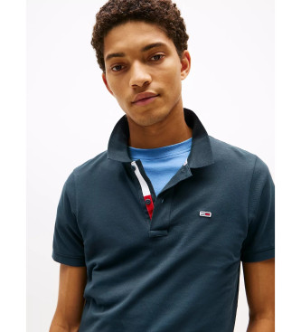 Tommy Jeans TJM Slim camisa plo da marinha