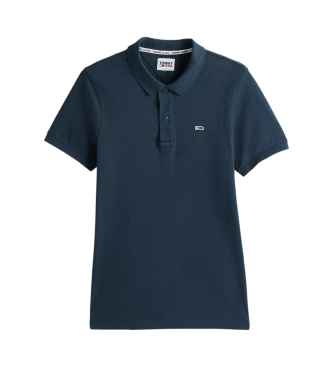 Tommy Jeans TJM Slim camisa plo da marinha