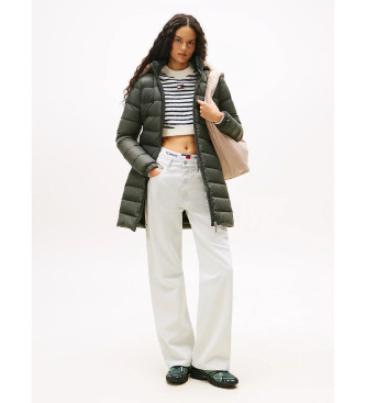 Tommy Jeans Casaco de penas acolchoado verde brilhante