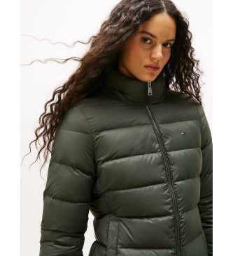 Tommy Jeans Casaco de penas acolchoado verde brilhante