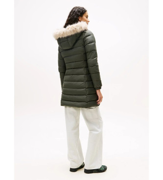 Tommy Jeans Casaco de penas acolchoado verde brilhante