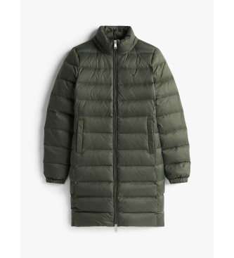 Tommy Jeans Casaco de penas acolchoado verde brilhante