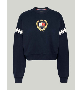 Tommy Jeans Tommy Prep marineblaues Sweatshirt mit Schlabberlook