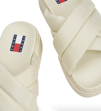 Tommy Jeans Sandales  plateforme rembourre avec lanires, de couleur beige