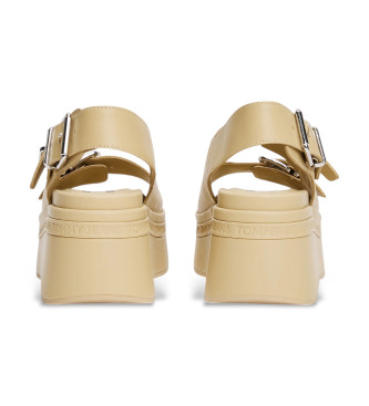 Tommy Jeans Sandalias Wedge beige