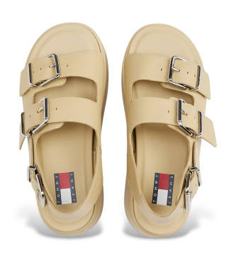 Tommy Jeans Sandalias Wedge beige