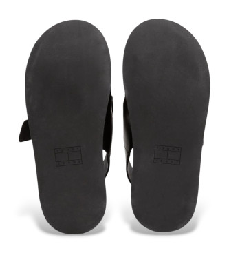 Tommy Jeans Sandales  semelles compenses noires