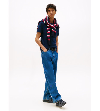 Tommy Jeans S�t med 2 ekstra tynde strikkede T-shirts navy, sort