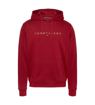 Tommy Jeans Sudadera con Capucha Casual rojo