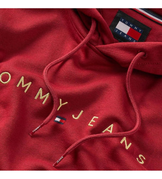 Tommy Jeans Sudadera con Capucha Casual rojo