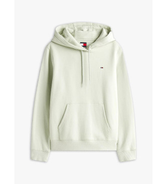 Tommy Jeans Sweatshirt mit Kapuze, Kordelzug und grnem Logo