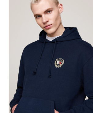 Tommy Jeans Sweatshirt com capuz com cordo para a Marinha