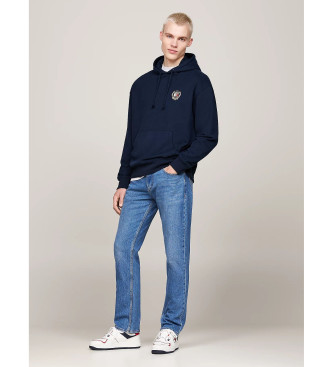 Tommy Jeans Sweatshirt com capuz com cordo para a Marinha