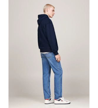 Tommy Jeans Navy drawstring hooded sweatshirt