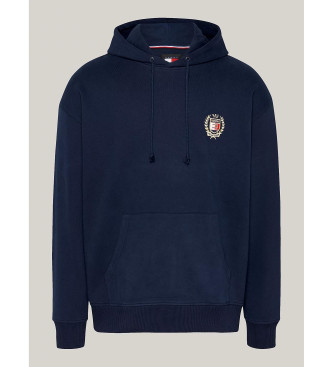 Tommy Jeans Sweatshirt com capuz com cordo para a Marinha