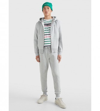 Tommy Jeans Gr fleece-trja med huva