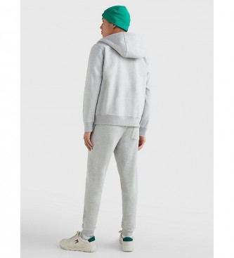 Tommy Jeans Gr fleece-trja med huva