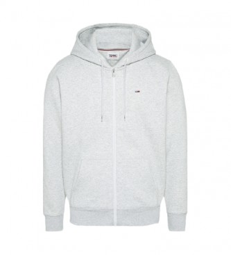 Tommy Jeans Gr fleece-trja med huva