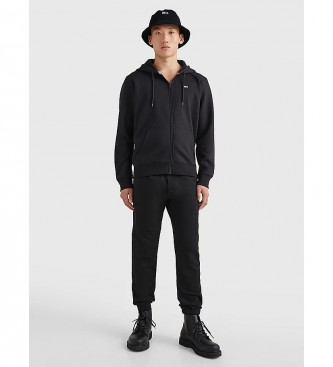 Tommy Jeans Sudadera con capucha TJM Regular Fleece Zip negro